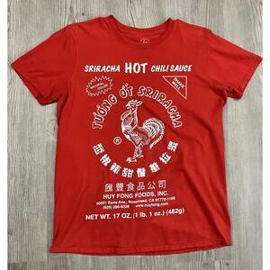 Huy Fong Sriracha Logo Short Sleeve Crewneck Tshirt Men’s Size M